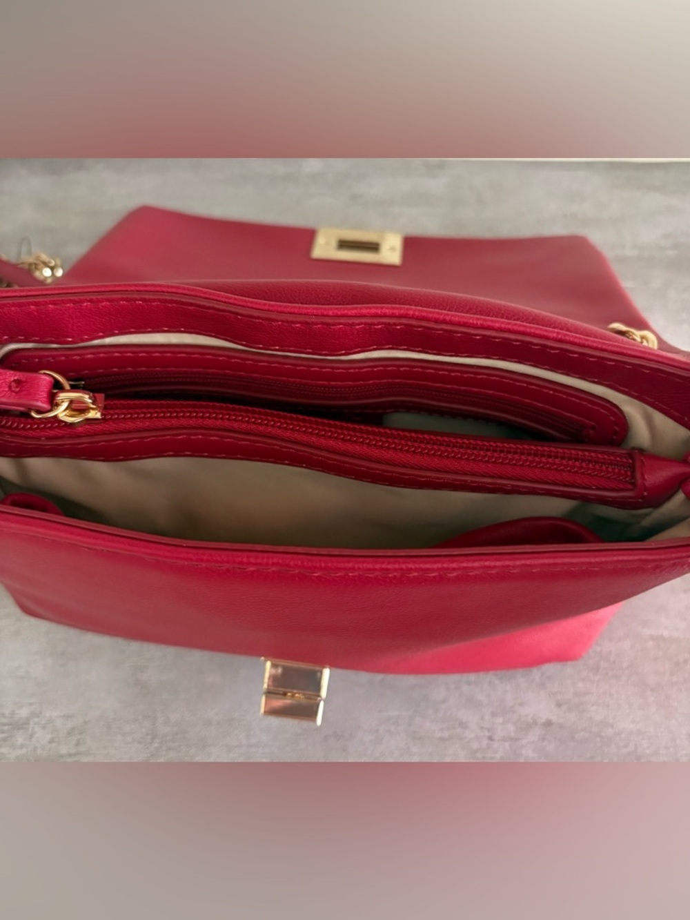 I.N.C. International Concepts Ajae Shoulder Bag Red Pepper - Picture 9 of 11